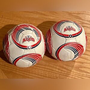 Aces Soccer Balls, 2, with Red and Blue Design size 4